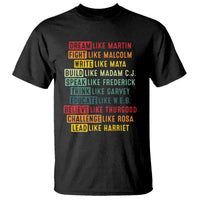 Black History Month T Shirt Retro Inspirational Leaders - Wonder Print Shop