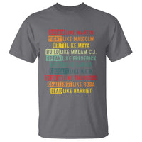Black History Month T Shirt Retro Inspirational Leaders - Wonder Print Shop