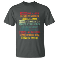 Black History Month T Shirt Retro Inspirational Leaders - Wonder Print Shop