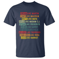 Black History Month T Shirt Retro Inspirational Leaders - Wonder Print Shop