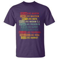 Black History Month T Shirt Retro Inspirational Leaders - Wonder Print Shop