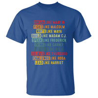 Black History Month T Shirt Retro Inspirational Leaders - Wonder Print Shop