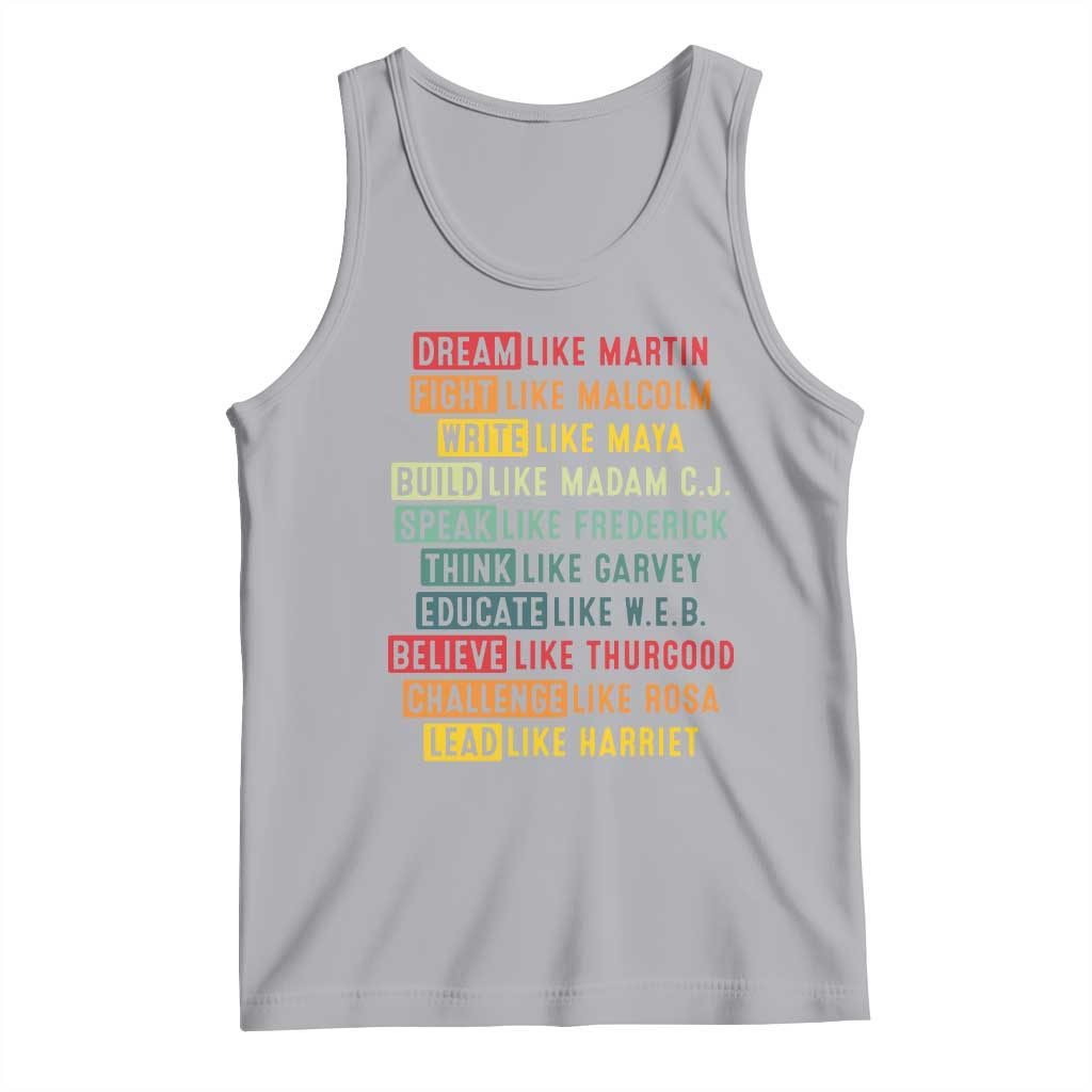 Black History Month Tank Top Retro Inspirational Leaders - Wonder Print Shop