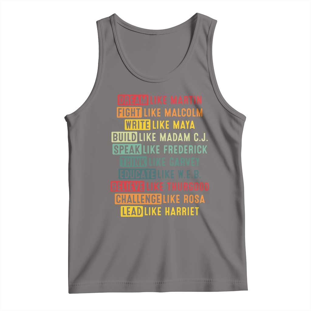 Black History Month Tank Top Retro Inspirational Leaders - Wonder Print Shop