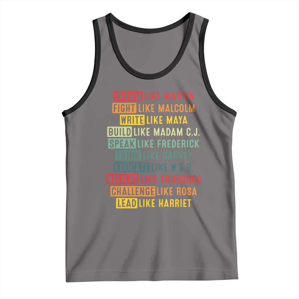 Black History Month Tank Top Retro Inspirational Leaders - Wonder Print Shop