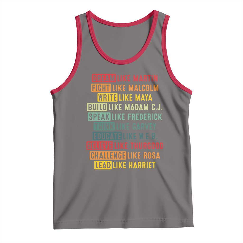 Black History Month Tank Top Retro Inspirational Leaders - Wonder Print Shop