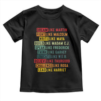 Black History Month Toddler T Shirt Retro Inspirational Leaders - Wonder Print Shop
