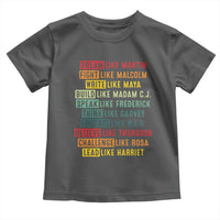 Black History Month Toddler T Shirt Retro Inspirational Leaders - Wonder Print Shop