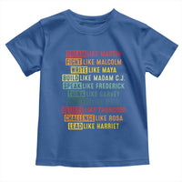 Black History Month Toddler T Shirt Retro Inspirational Leaders - Wonder Print Shop