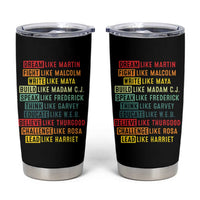 Black History Month Tumbler Cup Retro Inspirational Leaders - Wonder Print Shop
