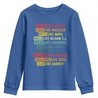 Black History Month Youth Sweatshirt Retro Inspirational Leaders - Wonder Print Shop