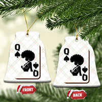 Black Queen Ceramic Ornament Black History Month Afro Woman Poker Card Games - Wonder Print Shop