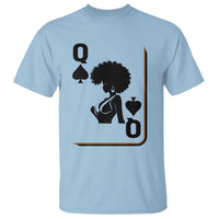 Black Queen T Shirt Black History Month Afro Woman Poker Card Games - Wonder Print Shop