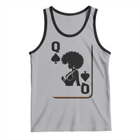 Black Queen Tank Top Black History Month Afro Woman Poker Card Games - Wonder Print Shop
