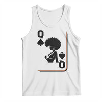 Black Queen Tank Top Black History Month Afro Woman Poker Card Games - Wonder Print Shop
