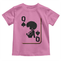 Black Queen Toddler T Shirt Black History Month Afro Woman Poker Card Games - Wonder Print Shop