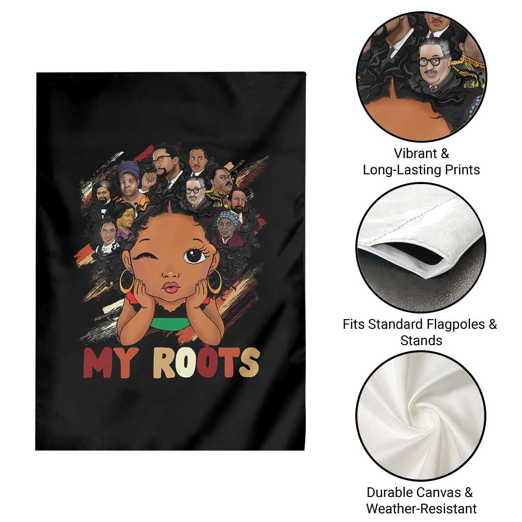 Black African Girl Garden Flag Black History Month Juneteenth Gift Afro Empowerment - Wonder Print Shop