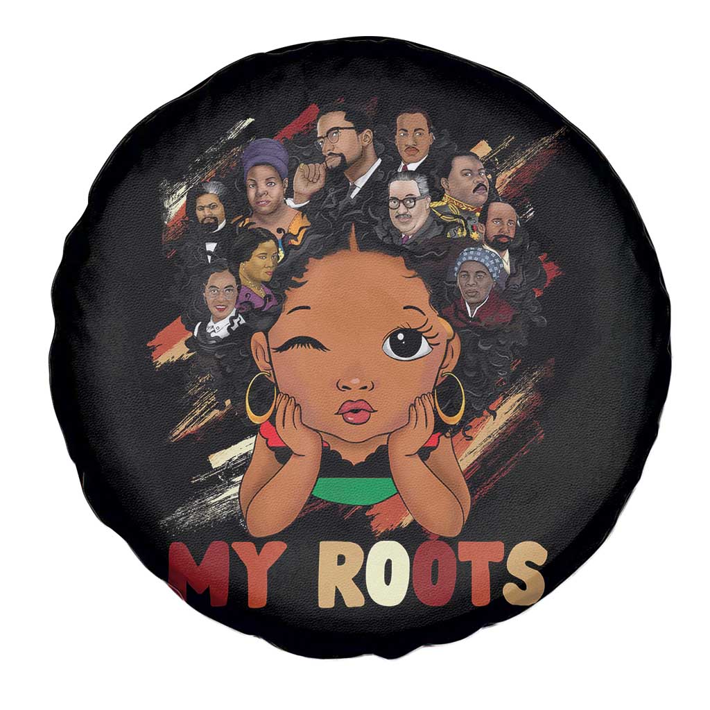 Black African Girl Spare Tire Cover Black History Month Juneteenth Gift Afro Empowerment - Wonder Print Shop