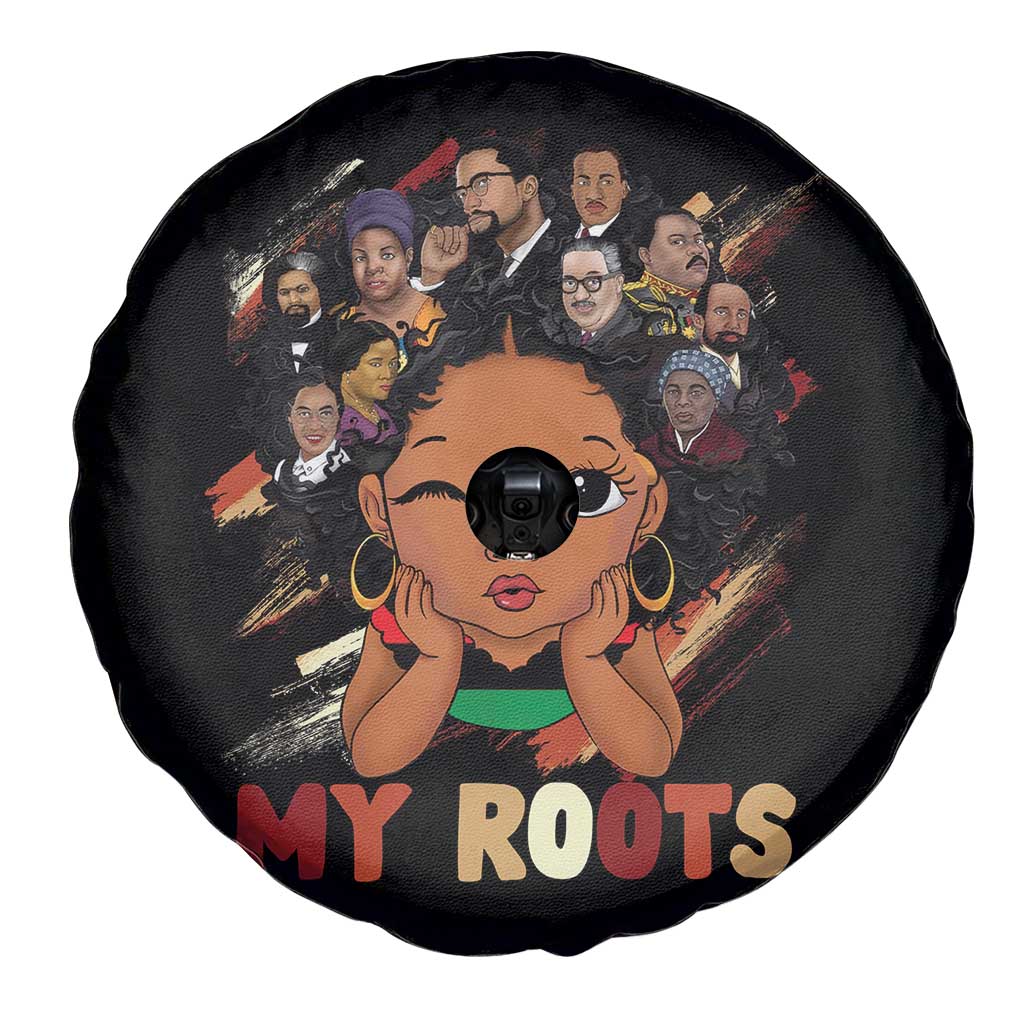 Black African Girl Spare Tire Cover Black History Month Juneteenth Gift Afro Empowerment - Wonder Print Shop
