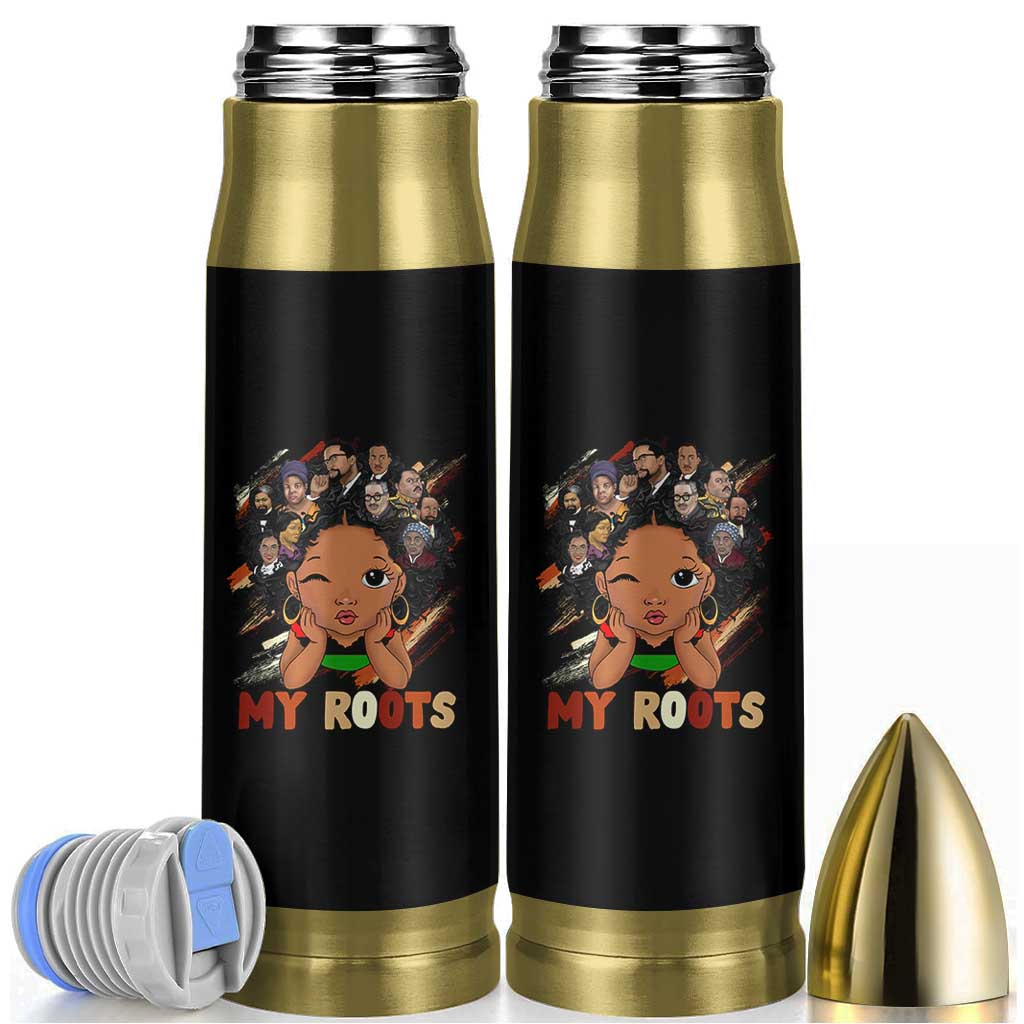 Black African Girl Bullet Tumbler Black History Month Juneteenth Gift Afro Empowerment - Wonder Print Shop