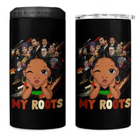 Black African Girl 4 in 1 Can Cooler Tumbler Black History Month Juneteenth Gift Afro Empowerment - Wonder Print Shop
