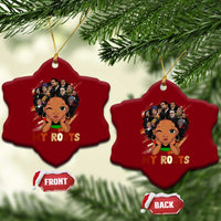 Black African Girl Ceramic Ornament Black History Month Juneteenth Gift Afro Empowerment - Wonder Print Shop