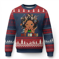 Black African Girl Ugly Christmas Sweater Black History Month Juneteenth Gift Afro Empowerment - Wonder Print Shop