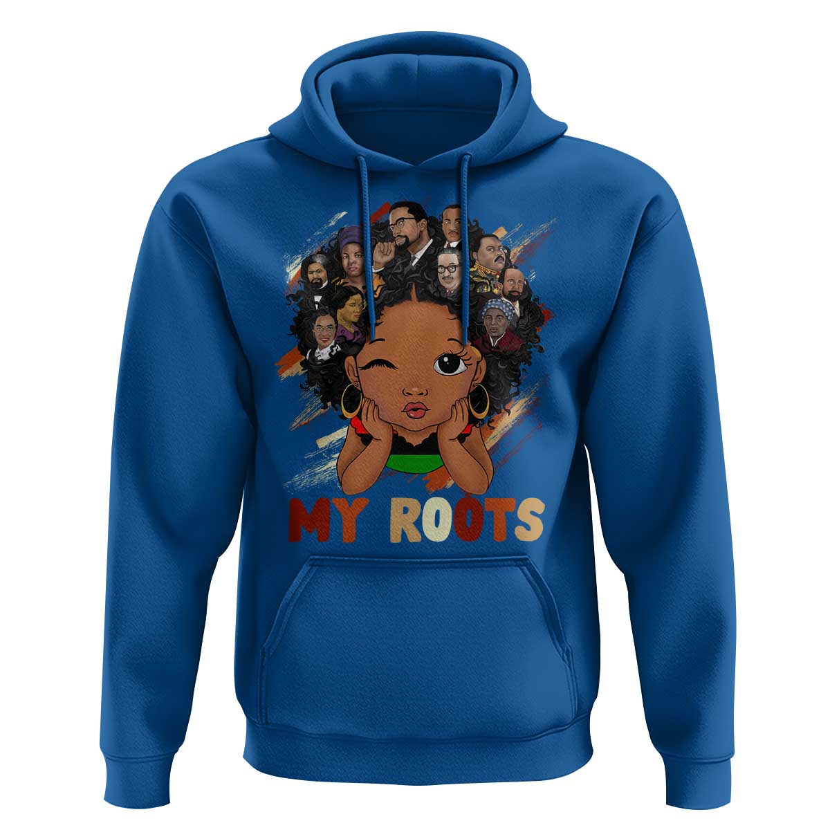Black African Girl Hoodie Black History Month Juneteenth Gift Afro Empowerment - Wonder Print Shop