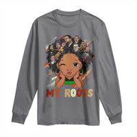 Black African Girl Long Sleeve Shirt Black History Month Juneteenth Gift Afro Empowerment - Wonder Print Shop