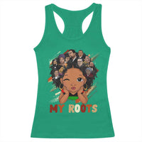 Black African Girl Racerback Tank Top Black History Month Juneteenth Gift Afro Empowerment - Wonder Print Shop