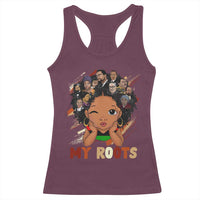 Black African Girl Racerback Tank Top Black History Month Juneteenth Gift Afro Empowerment - Wonder Print Shop