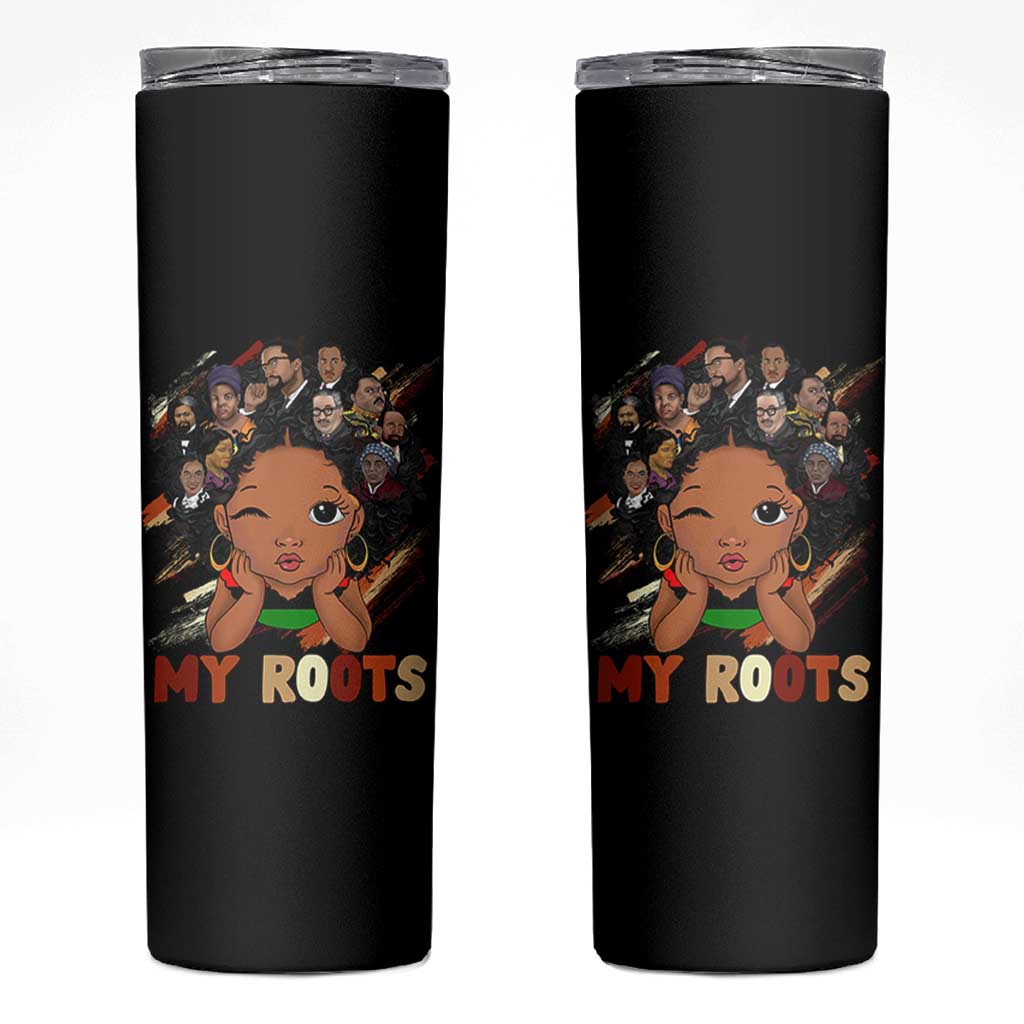 Black African Girl Skinny Tumbler Black History Month Juneteenth Gift Afro Empowerment - Wonder Print Shop