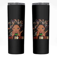 Black African Girl Skinny Tumbler Black History Month Juneteenth Gift Afro Empowerment - Wonder Print Shop