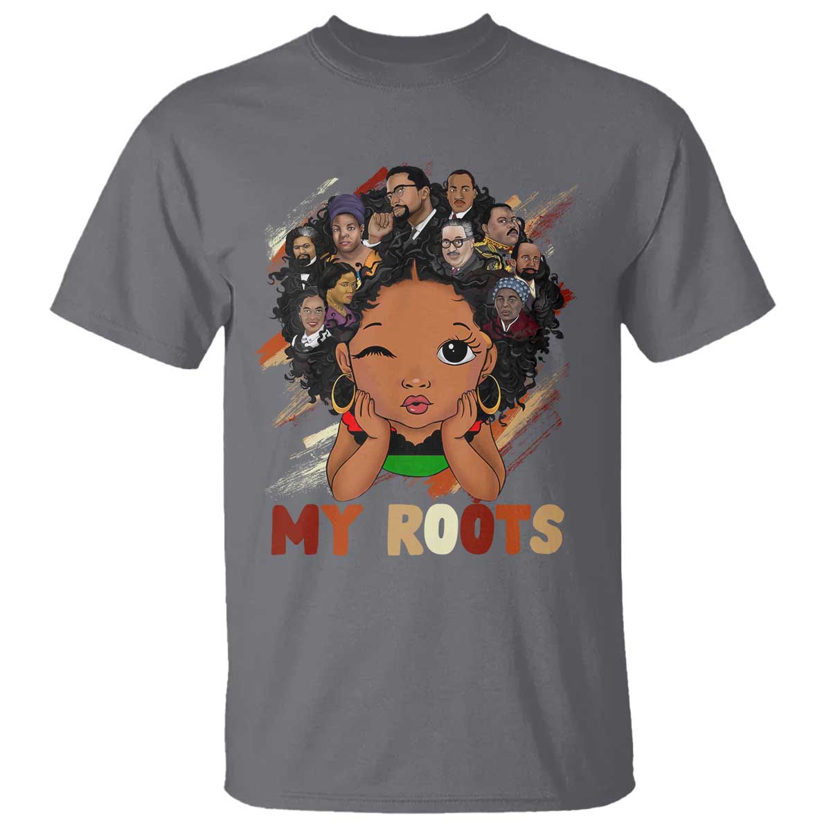 Black African Girl T Shirt Black History Month Juneteenth Gift Afro Empowerment - Wonder Print Shop