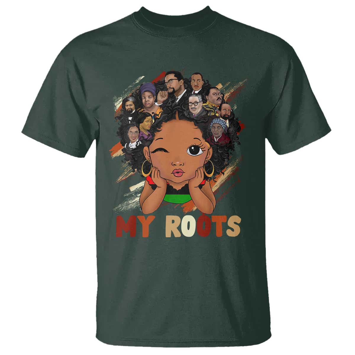 Black African Girl T Shirt Black History Month Juneteenth Gift Afro Empowerment - Wonder Print Shop