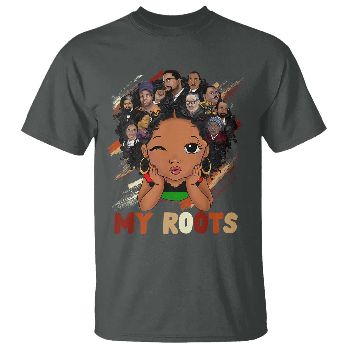 Black African Girl T Shirt Black History Month Juneteenth Gift Afro Empowerment - Wonder Print Shop