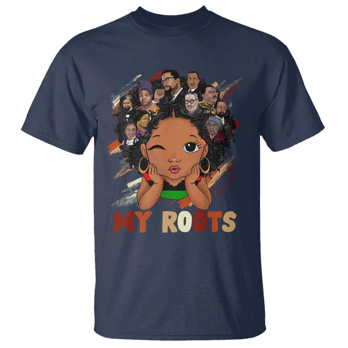 Black African Girl T Shirt Black History Month Juneteenth Gift Afro Empowerment - Wonder Print Shop