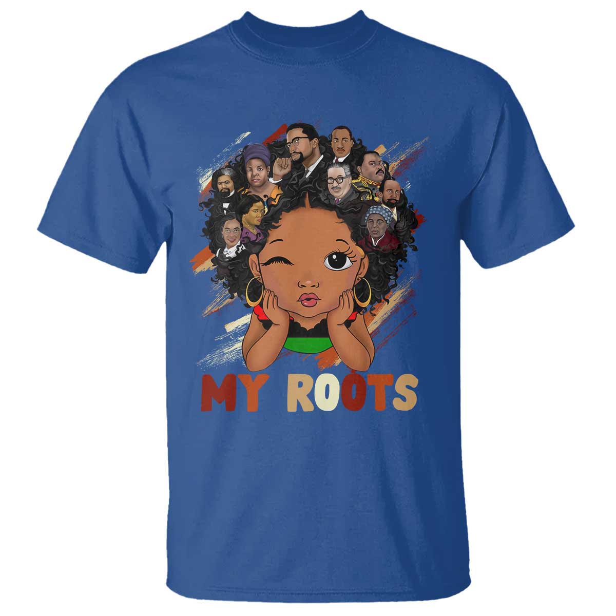 Black African Girl T Shirt Black History Month Juneteenth Gift Afro Empowerment - Wonder Print Shop