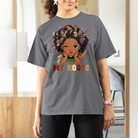 Black African Girl T Shirt For Women Black History Month Juneteenth Gift Afro Empowerment - Wonder Print Shop