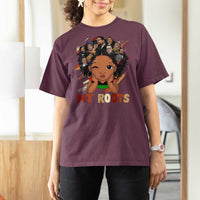 Black African Girl T Shirt For Women Black History Month Juneteenth Gift Afro Empowerment - Wonder Print Shop