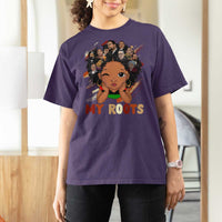 Black African Girl T Shirt For Women Black History Month Juneteenth Gift Afro Empowerment - Wonder Print Shop