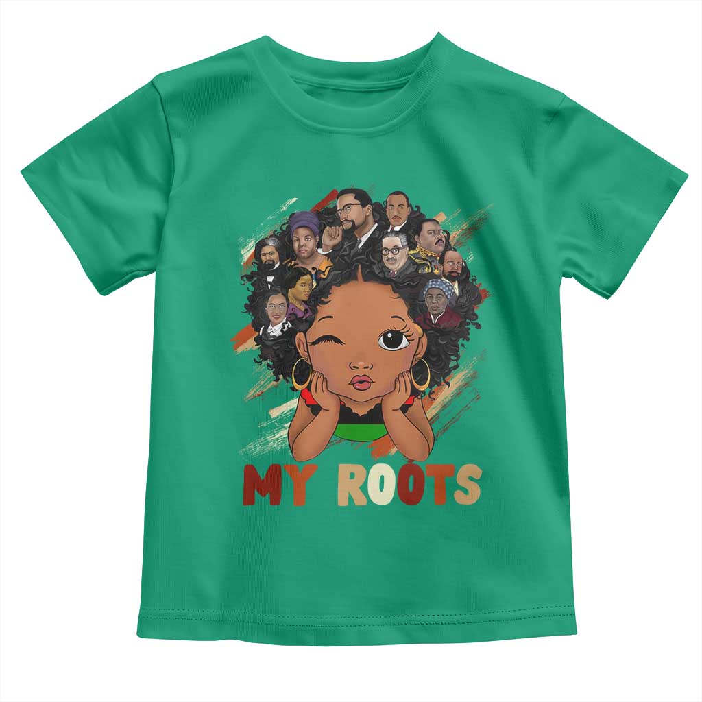 Black African Girl Toddler T Shirt Black History Month Juneteenth Gift Afro Empowerment - Wonder Print Shop