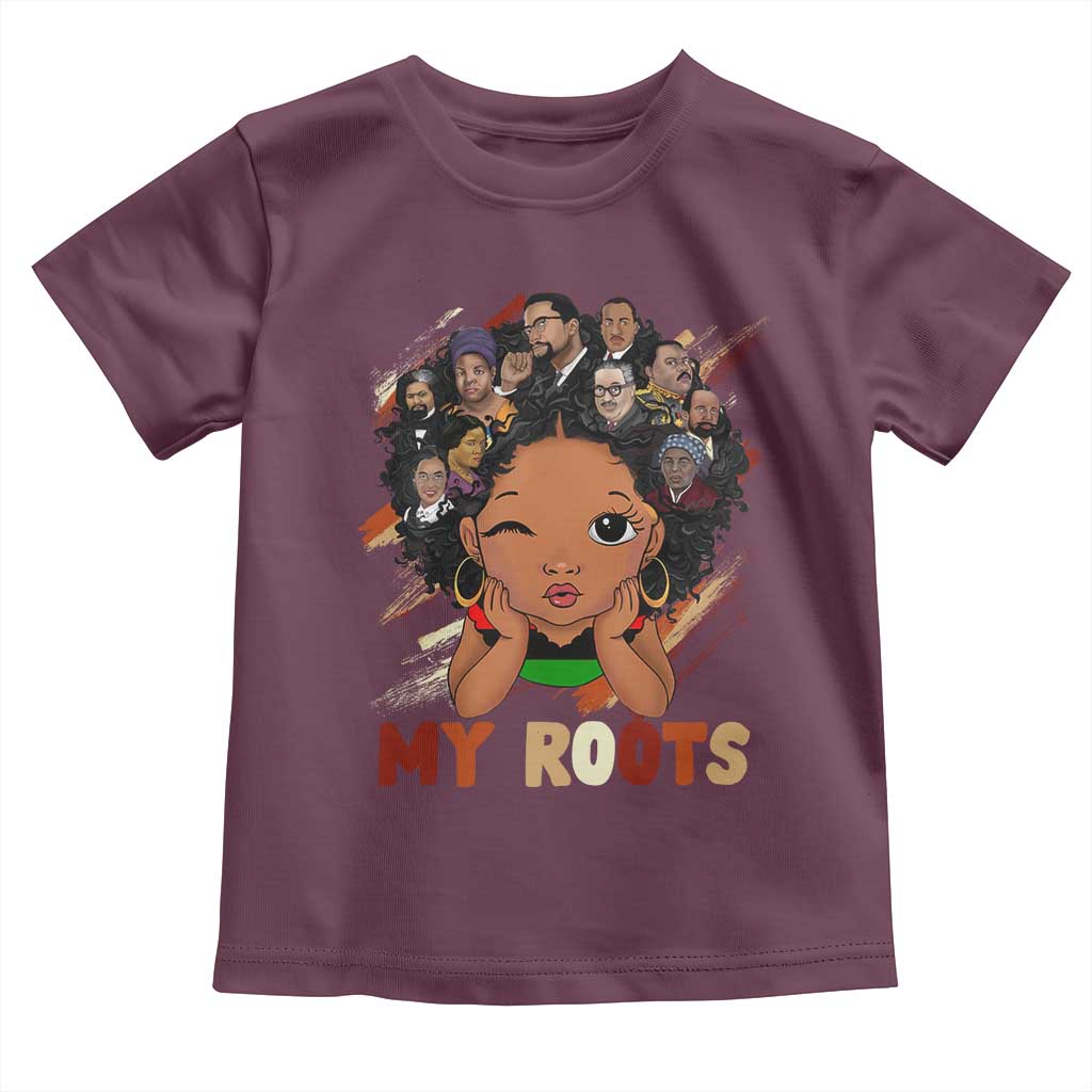 Black African Girl Toddler T Shirt Black History Month Juneteenth Gift Afro Empowerment - Wonder Print Shop