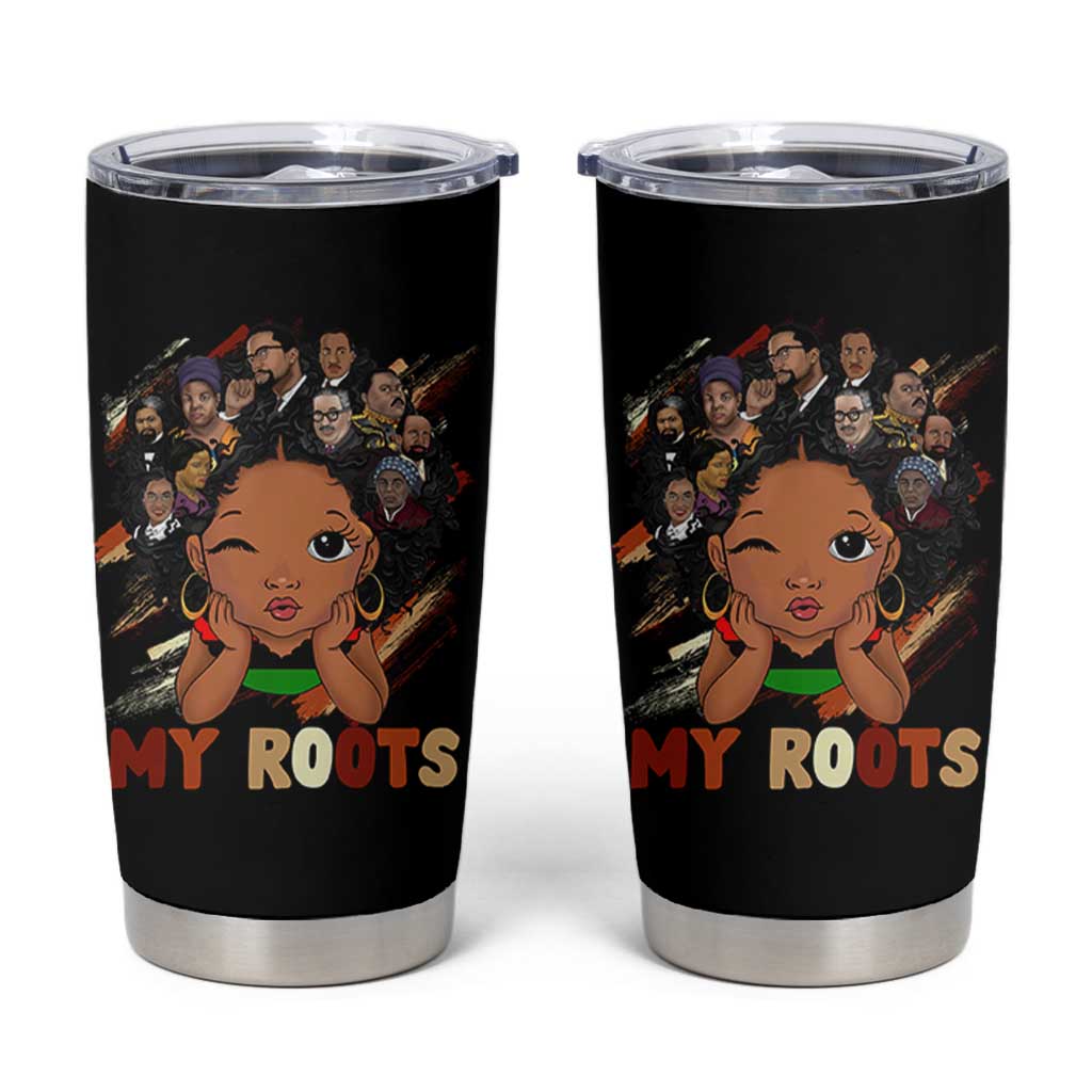 Black African Girl Tumbler Cup Black History Month Juneteenth Gift Afro Empowerment - Wonder Print Shop