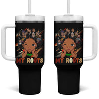 Black African Girl Tumbler With Handle Black History Month Juneteenth Gift Afro Empowerment - Wonder Print Shop