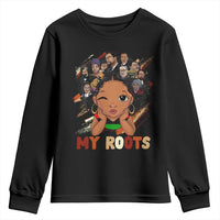 Black African Girl Youth Sweatshirt Black History Month Juneteenth Gift Afro Empowerment - Wonder Print Shop
