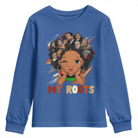 Black African Girl Youth Sweatshirt Black History Month Juneteenth Gift Afro Empowerment - Wonder Print Shop