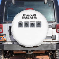 Funny Sarcastic Spare Tire Cover Chance Of Sarcasm Forecast Weather - Wonder Print Shop