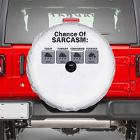 Funny Sarcastic Spare Tire Cover Chance Of Sarcasm Forecast Weather - Wonder Print Shop