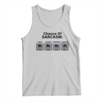 Funny Sarcastic Tank Top Chance Of Sarcasm Forecast Weather - Wonder Print Shop